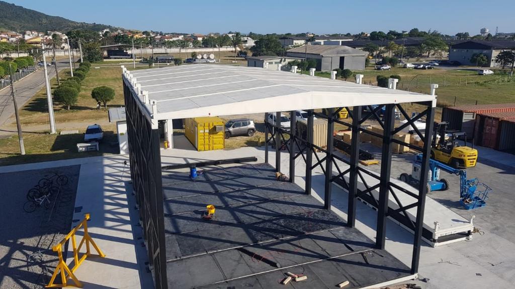 Estrutura metálica executada pela R3